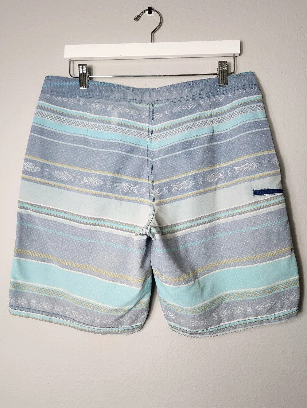 Toad&Co Mens |32| Blue Patterned Cetacean Trunk Board 9.5
